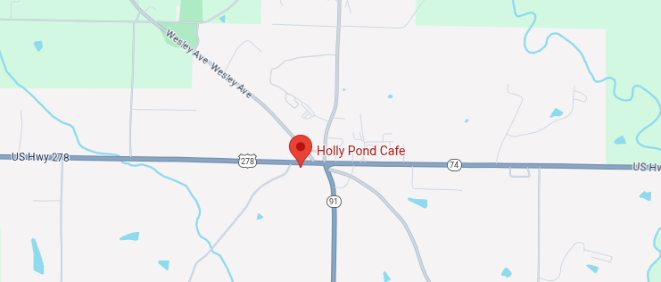 Map to Holly Pond Cafe